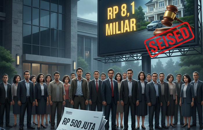 179 korban CPNS bodong tolak ganti rugi Rp500 juta, tagih Rp8,1 miliar dan siap ajukan sita aset termohon.