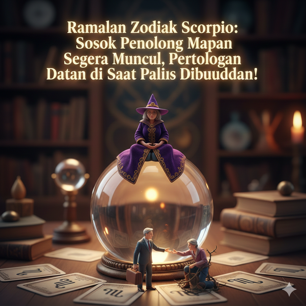 Ramalan Zodiak Scorpio: Sosok Penolong Mapan Segera Muncul, Pertolongan Datang di Saat Paling Dibutuhkan!