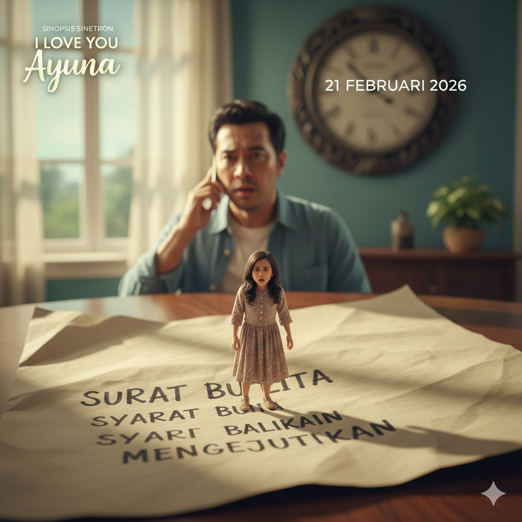 Sinopsis Sinetron 21 Februari 2026: I Love You Ayuna, Surat Bu Lita Terbongkar dan Syarat Balikan yang Mengejutkan