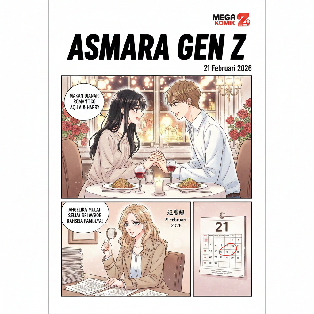 Sinopsis Asmara Gen Z 21 Februari 2026: Makan Malam Romantis Aqila dan Harry, Angelika Mulai Selidiki Rahasia Keluarga!