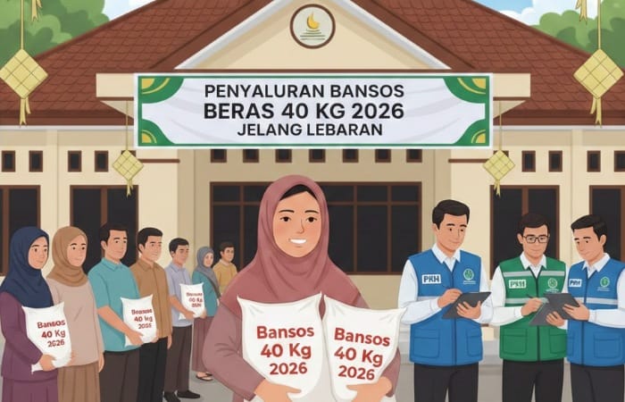 Bansos beras 40 kg 2026 segera cair jelang Lebaran. Cek syarat, jadwal, dan daftar penerima PKH-BPNT di sini!