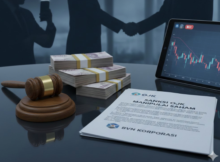 OJK resmi jatuhkan Sanksi OJK Manipulasi Saham total miliaran rupiah kepada influencer BVN dan korporasi. Simak modus patungan saham selengkapnya!