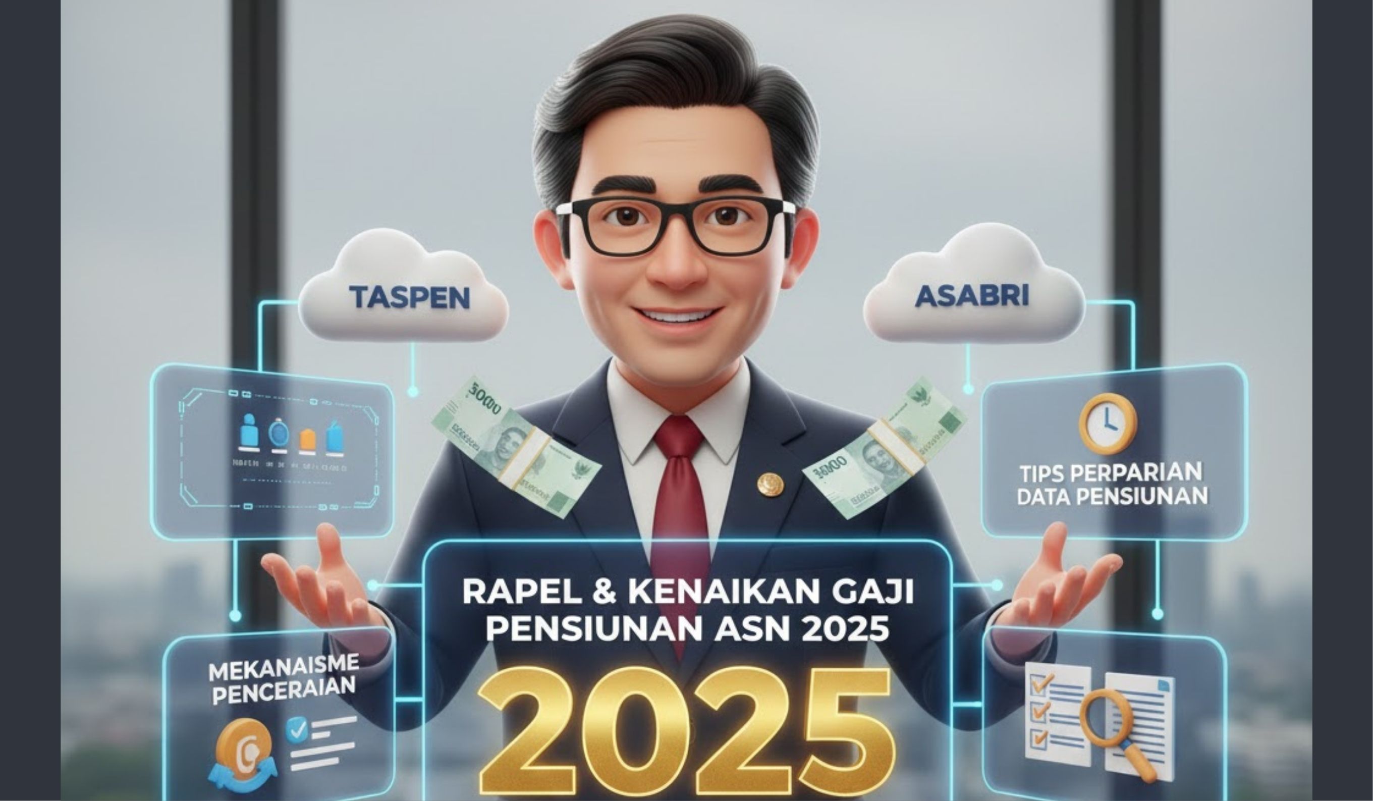 Purbaya pastikan rapel &amp; kenaikan gaji pensiunan ASN 2025 cair tepat waktu, simak mekanisme, prioritas, dan tips persiapan data pensiunan.