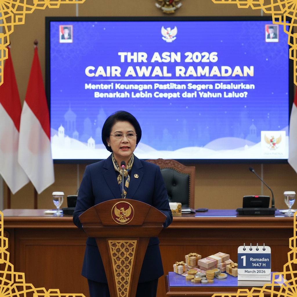 THR ASN 2026 Cair Awal Ramadan, Menteri Keuangan Pastikan Segera Disalurkan, Benarkah Lebih Cepat dari Tahun Lalu?