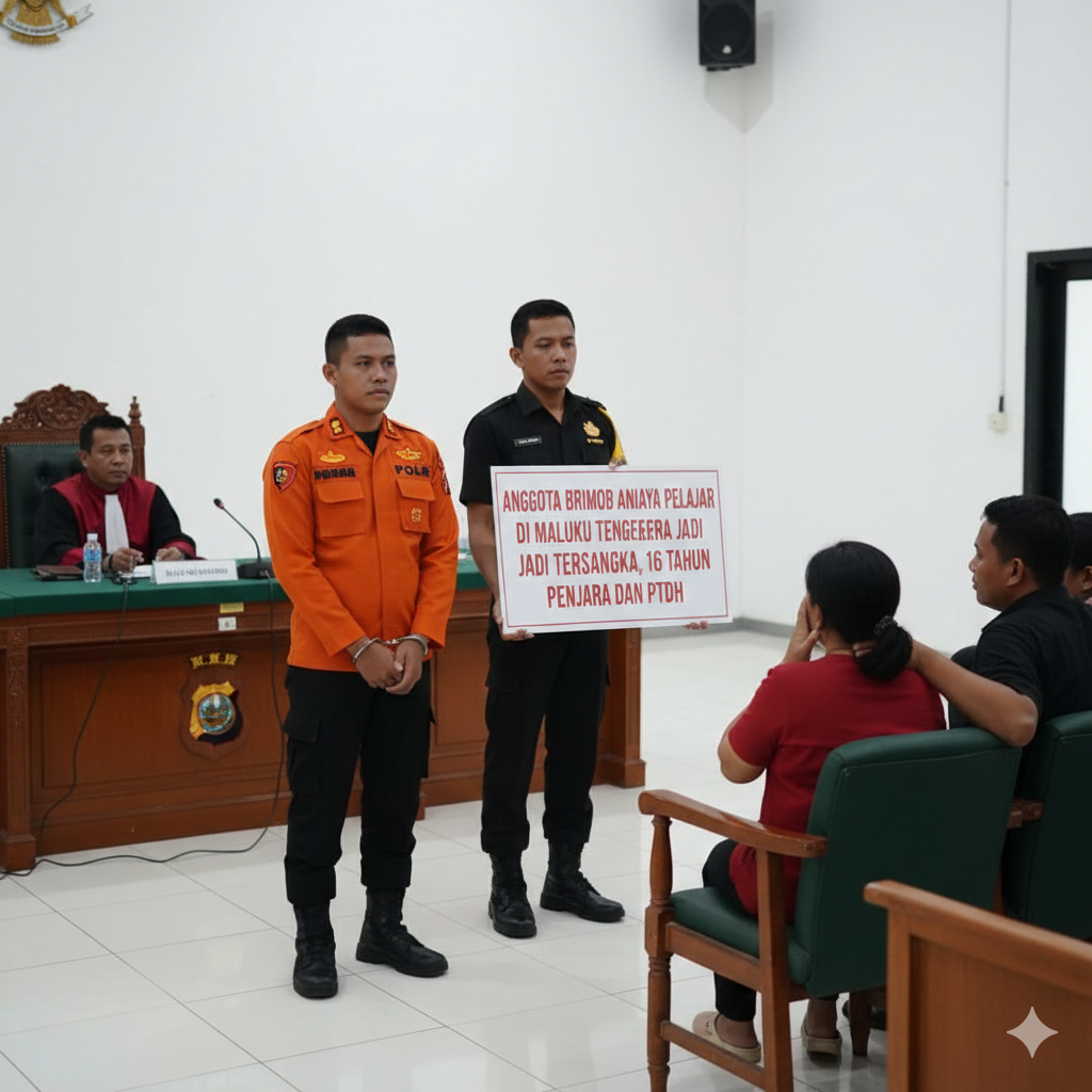 Anggota Brimob Aniaya Pelajar di Maluku Tenggara Jadi Tersangka, Terancam 16 Tahun Penjara dan PTDH