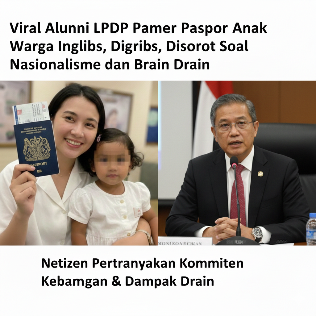 Viral Alumni LPDP Pamer Paspor Anak Warga Inggris, Disorot Soal Nasionalisme dan Brain Drain