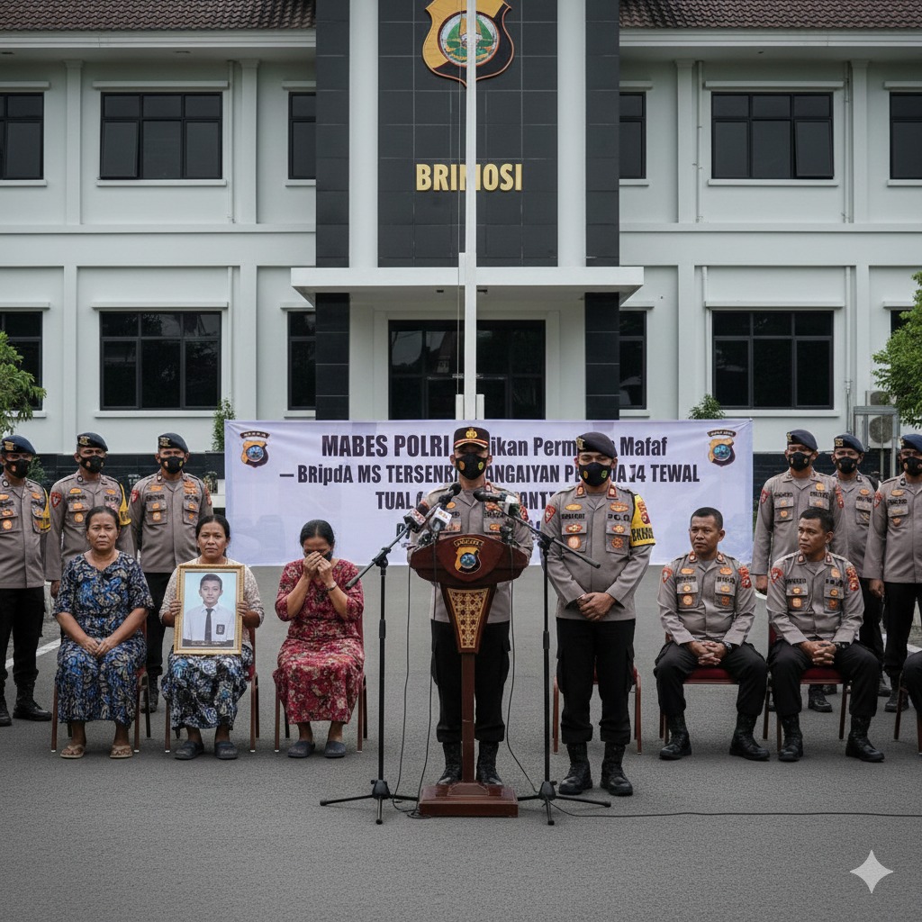 Bripda MS Tersangka Penganiayaan Pelajar 14 Tahun di Tual hingga Tewas, Mabes Polri Sampaikan Permintaan Maaf