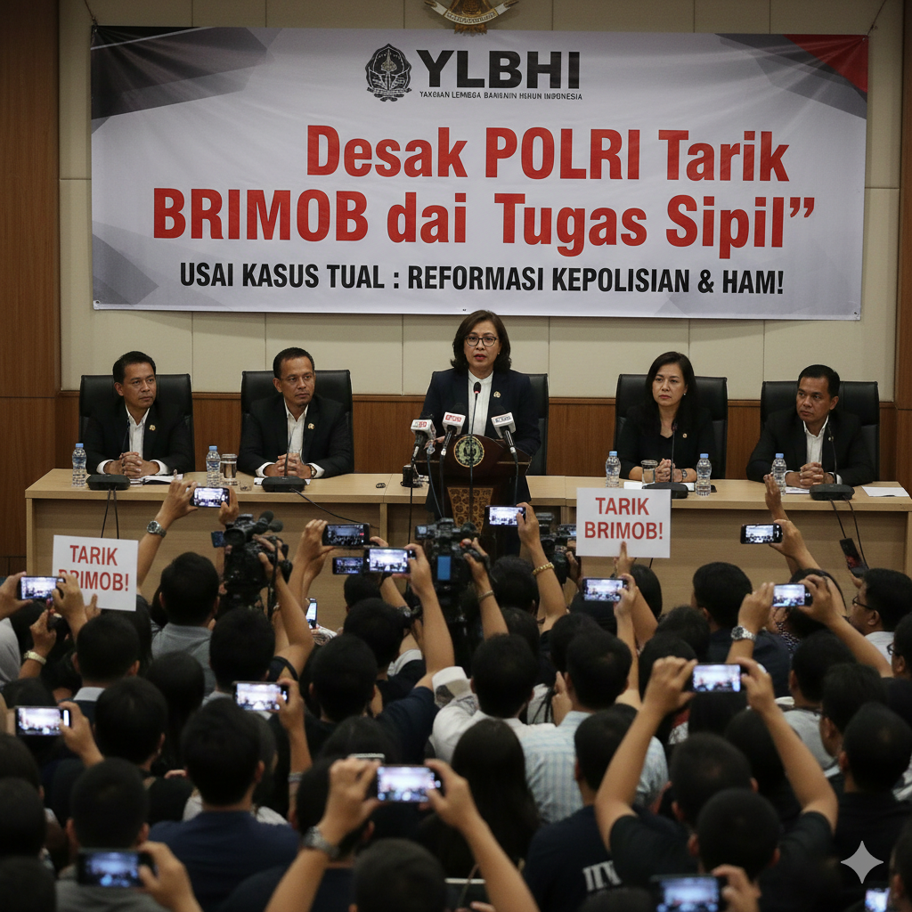 YLBHI Desak Polri Tarik Brimob dari Tugas Sipil Usai Kasus Tual, Soroti Reformasi Kepolisian dan HAM