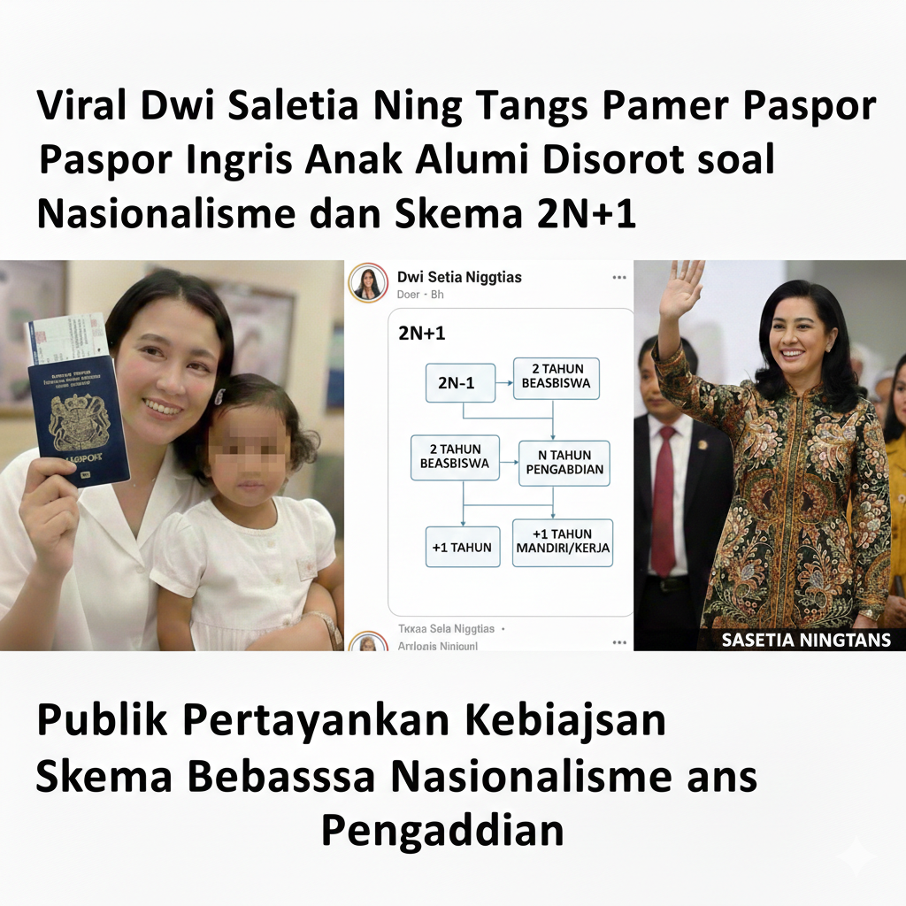 Viral Dwi Saletia Ning Tangs Pamer Paspor Inggris Anak, Alumni LPDP Disorot soal Nasionalisme dan Skema 2N+1  