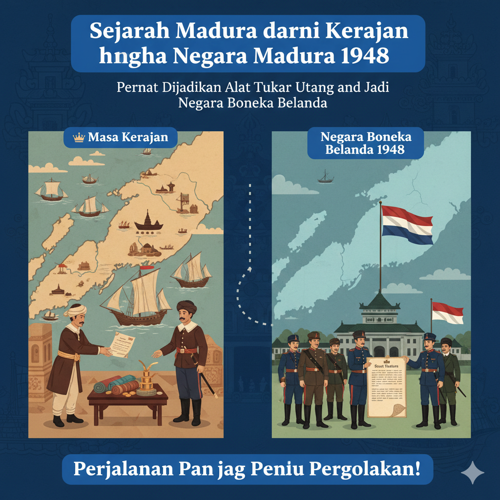 Sejarah Madura dari Kerajaan hingga Negara Madura 1948: Pernah Dijadikan Alat Tukar Utang dan Jadi Negara Boneka Belanda
