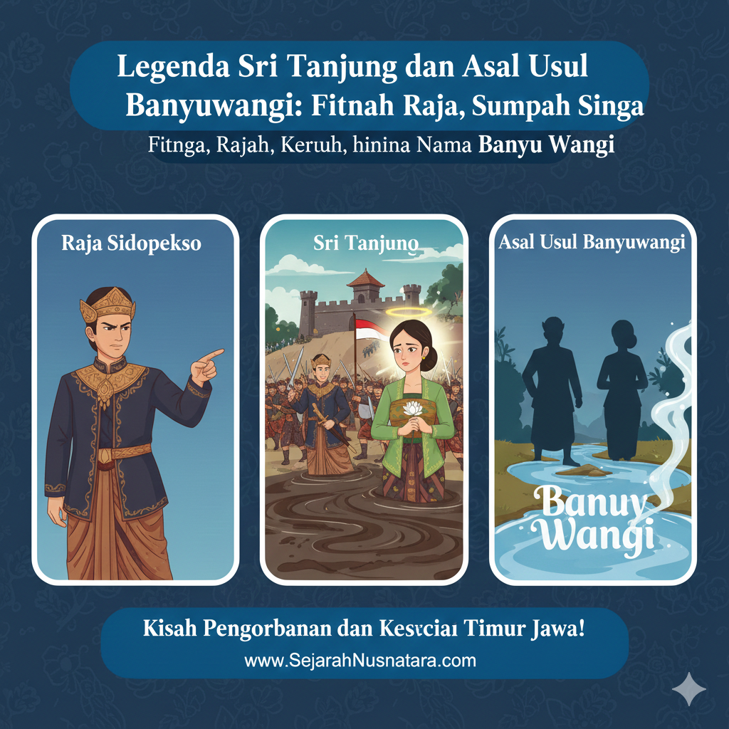 Legenda Sri Tanjung dan Asal Usul Banyuwangi: Fitnah Raja, Sumpah Sungai Keruh, hingga Lahirnya Nama Banyu Wangi  