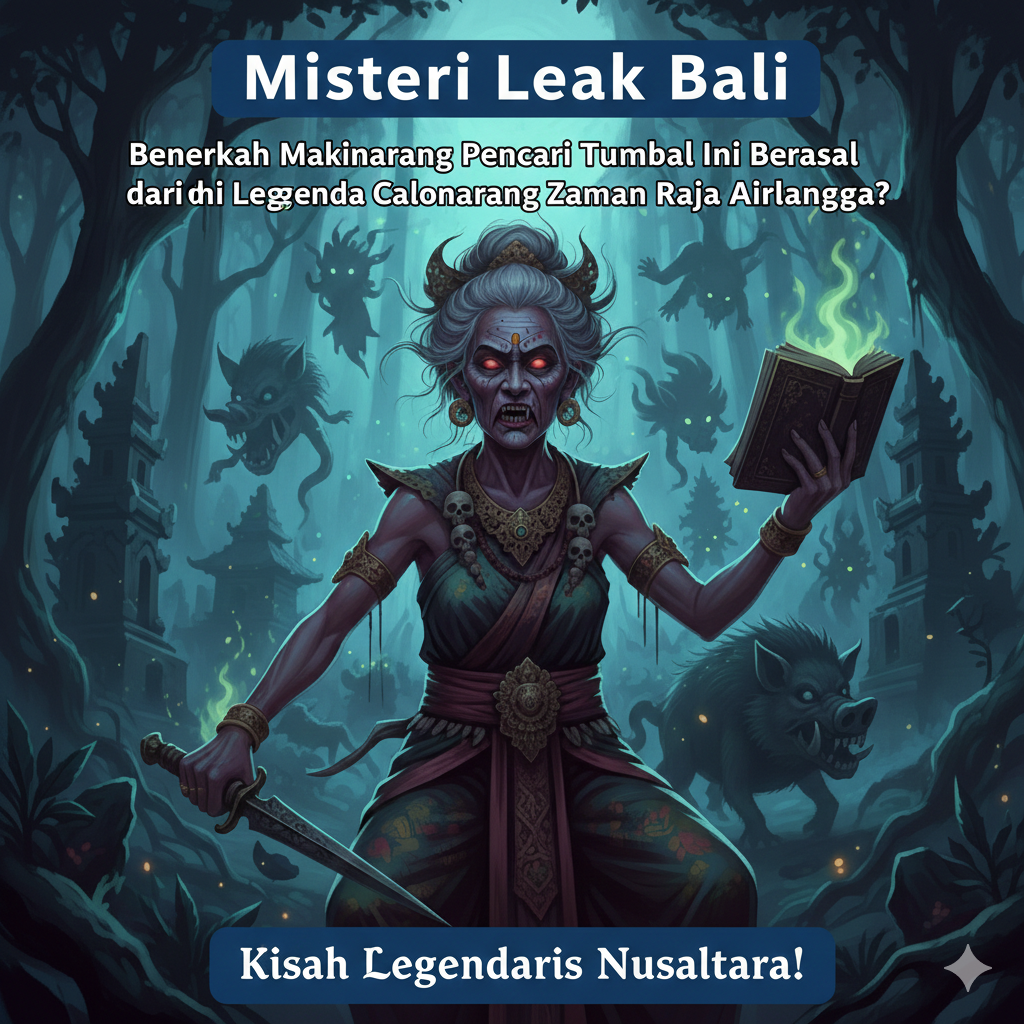 Misteri Leak Bali, Benarkah Makhluk Pencari Tumbal Ini Berasal dari Legenda Calonarang Zaman Raja Airlangga?  
