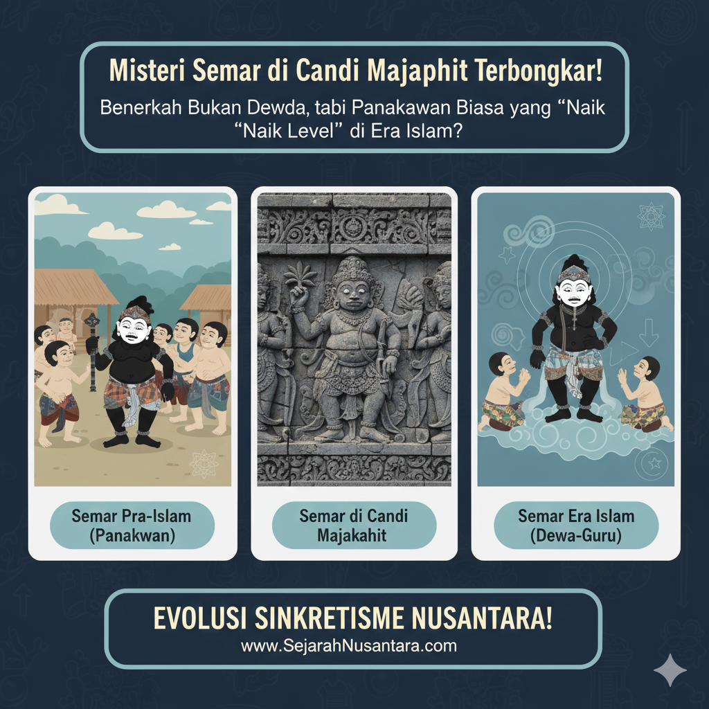 Misteri Semar di Candi Majapahit Terbongkar! Benarkah Bukan Dewa, tapi Panakawan Biasa yang &ldquo;Naik Level&rdquo; di Era Islam?