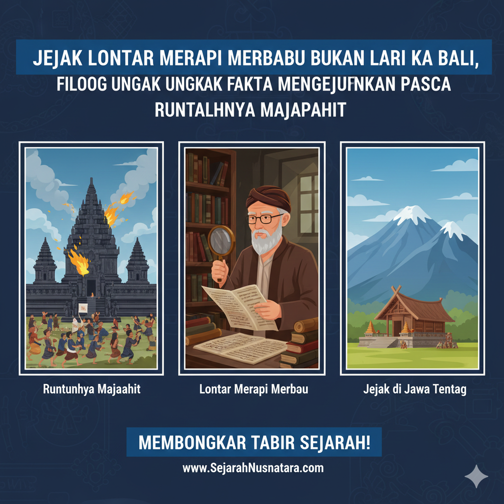 Jejak Lontar Merapi Merbabu Bukan Lari ke Bali, Filolog Ungkap Fakta Mengejutkan Pasca Runtuhnya Majapahit