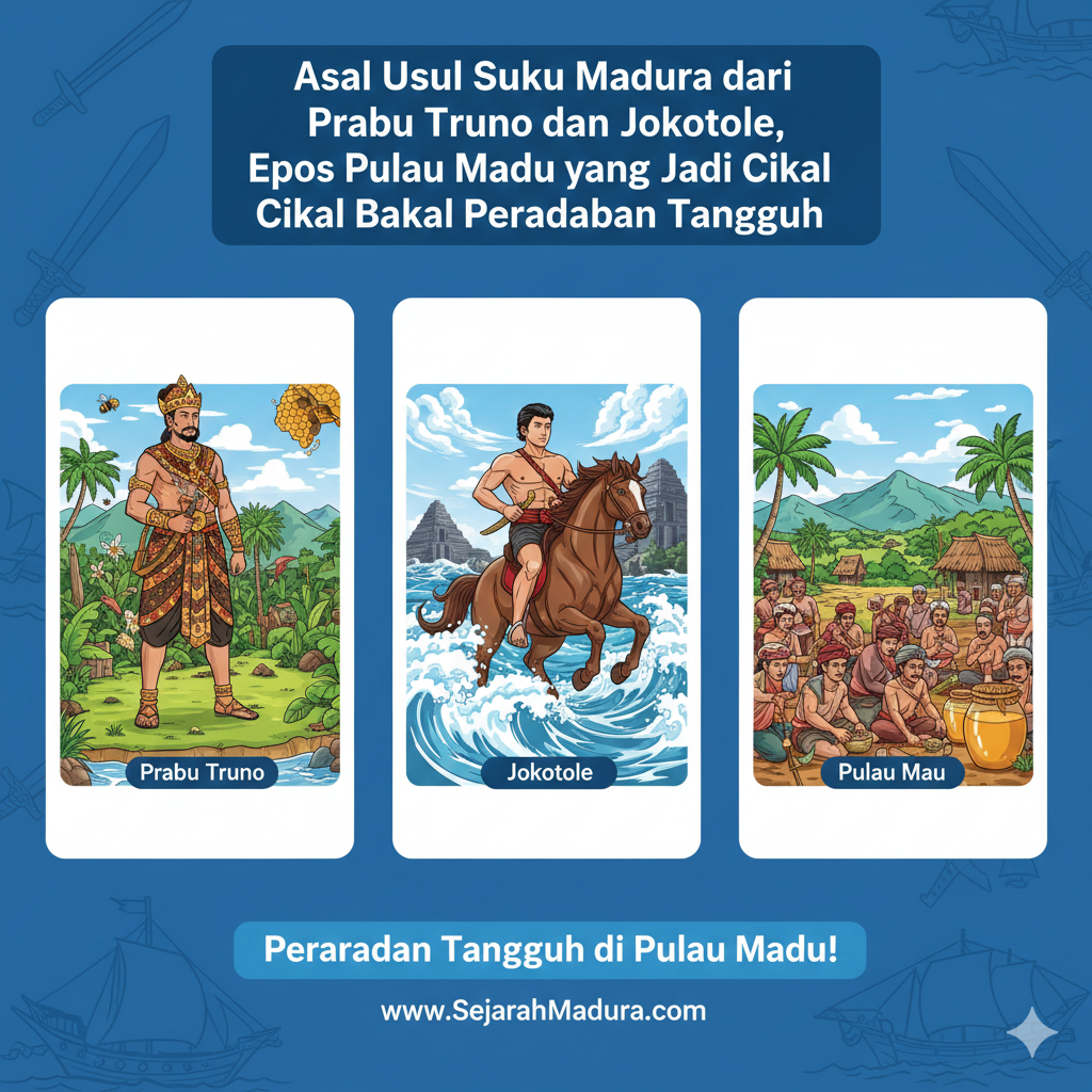 Asal Usul Suku Madura dari Prabu Truno dan Jokotole, Epos Pulau Madu yang Jadi Cikal Bakal Peradaban Tangguh
