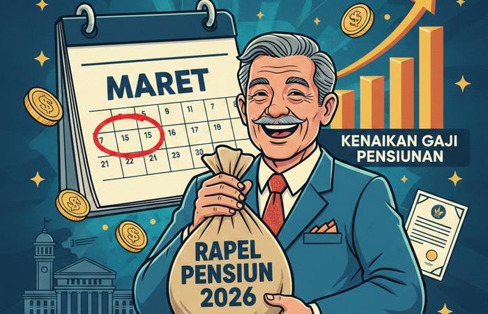 Rapel pensiun 2026 benarkah cair Maret? Simak penjelasan lengkap soal kenaikan gaji pensiunan dan golongan tertinggi.