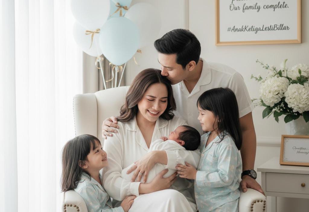 Lesti Kejora Lahirkan Anak Ketiga di Bulan Ramadan, Detik-Detik Menegangkan Rizky Bilar Tenangkan Istri di Meja Operasi