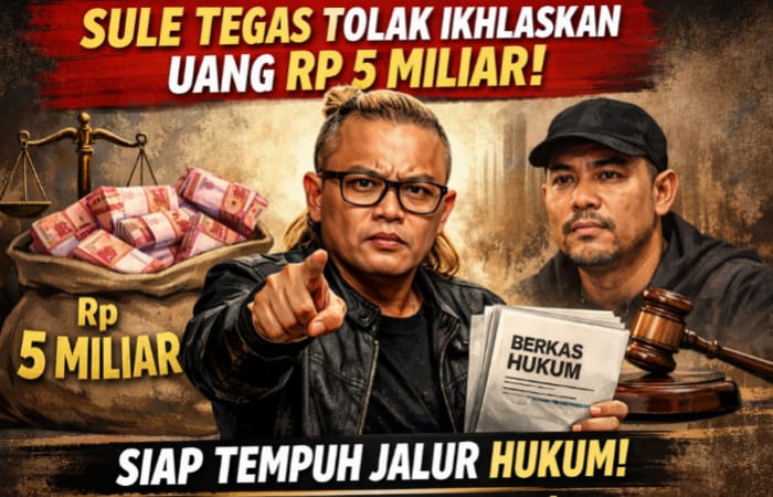 Sule tolak ikhlaskan uang Rp5 miliar dalam kasus Teddy Pardiana. Dugaan aset dijual, siap tempuh jalur hukum?