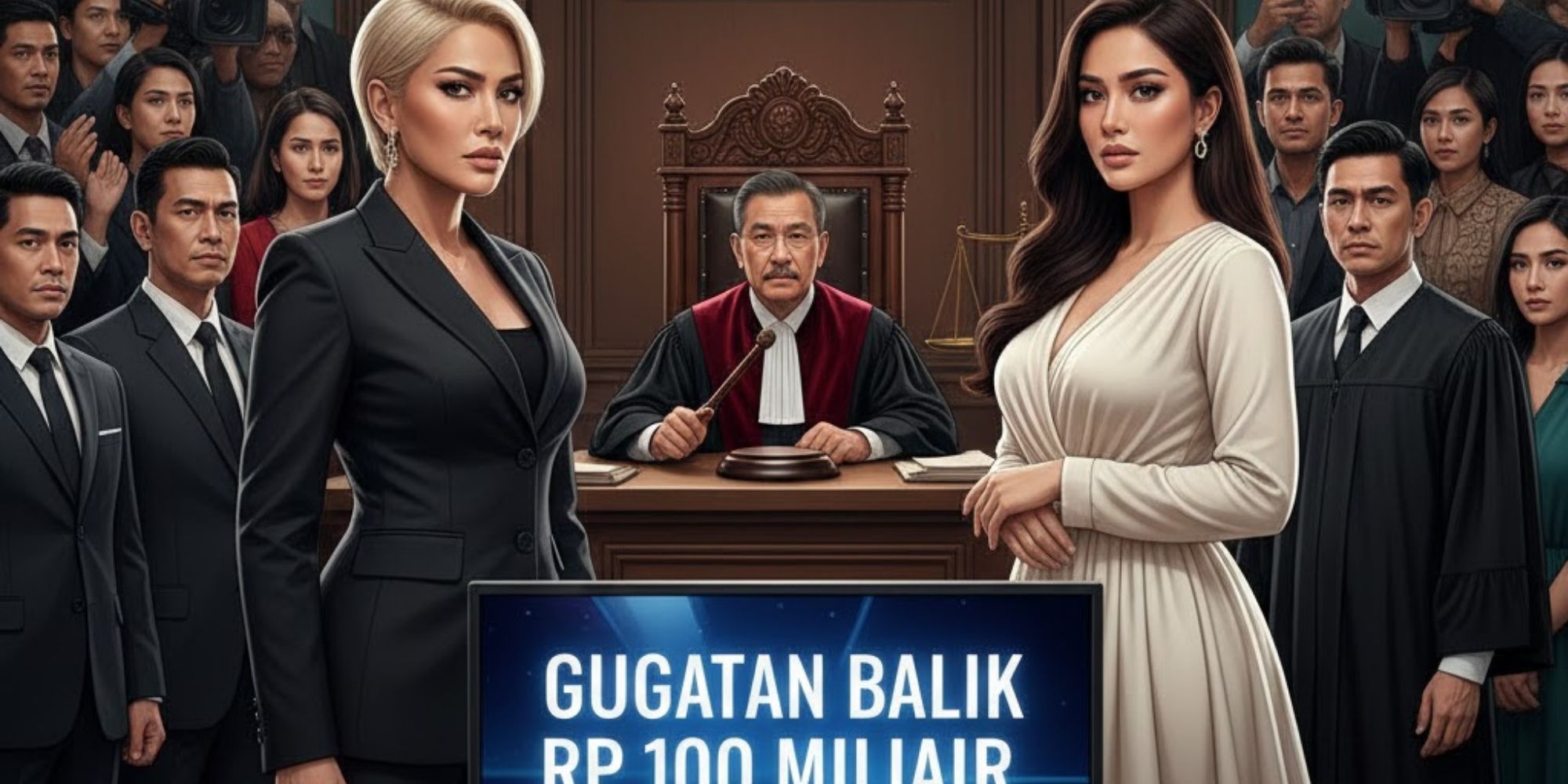 Nikita Mirzani vs Reza Gladis makin panas. Sidang ditunda, gugatan balik ratusan miliar jadi sorotan publik.