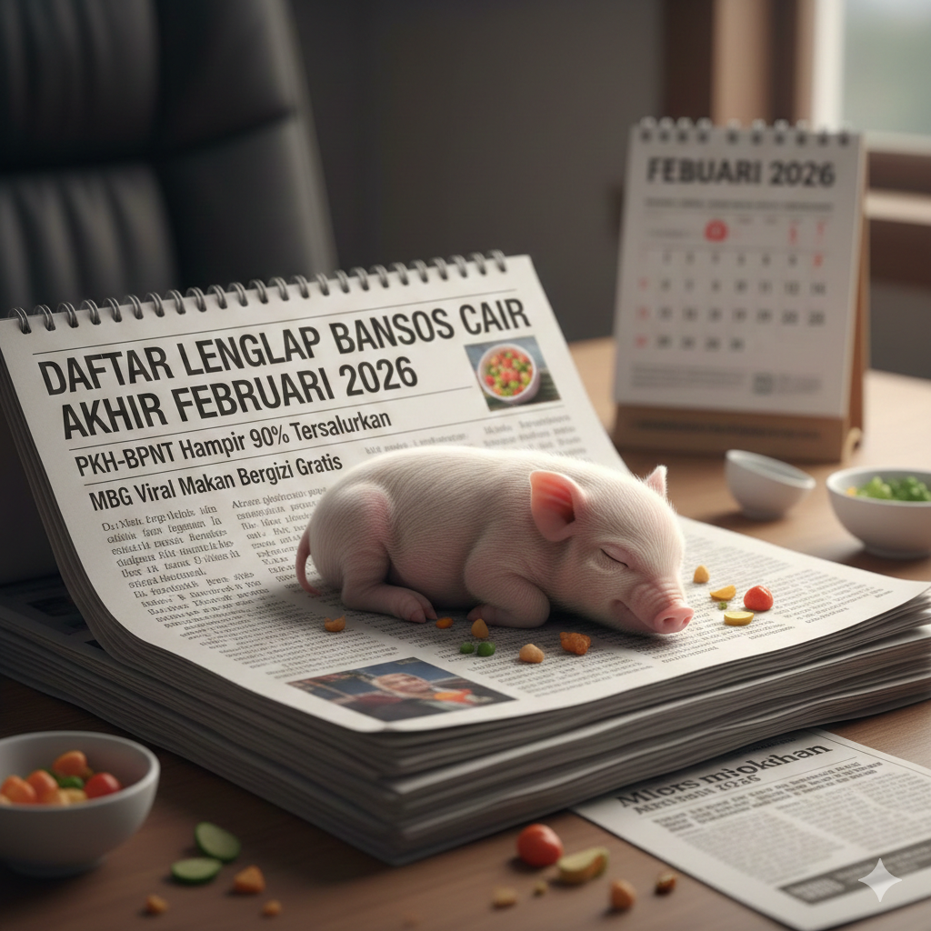 . Judul Berita (Headline): Daftar Lengkap Bansos Cair Akhir Februari 2026, PKH-BPNT Hampir 90% Tersalurkan hingga MBG Viral Makan Bergizi Gratis