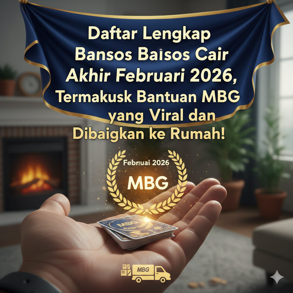 Daftar Lengkap Bansos Cair Akhir Februari 2026, Termasuk Bantuan MBG yang Viral dan Dibagikan ke Rumah!
