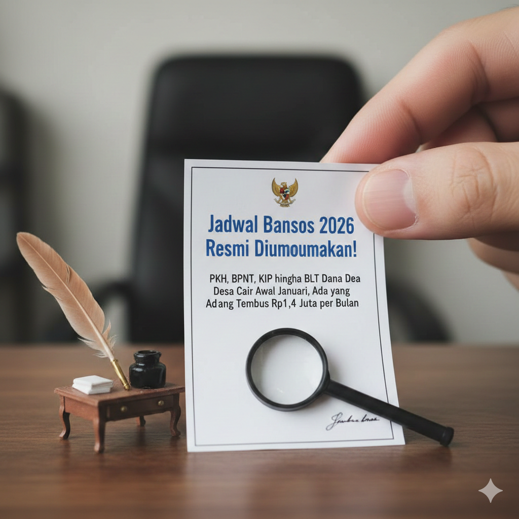 Jadwal Bansos 2026 Resmi Diumumkan! PKH, BPNT, KIP hingga BLT Dana Desa Cair Awal Januari, Ada yang Tembus Rp1,4 Juta per Bulan