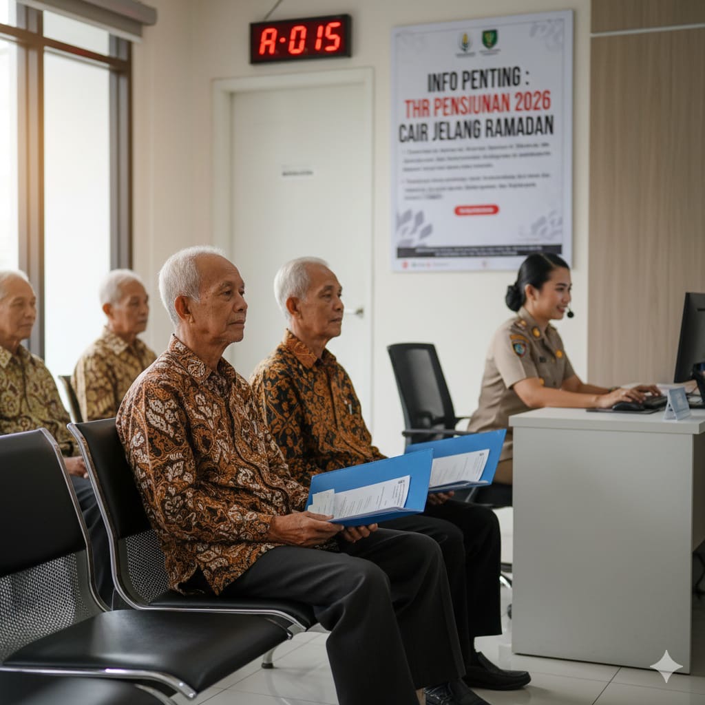 THR pensiunan 2026 ramai disebut cair Rp55 triliun. PT TASPEN tegaskan belum ada keputusan resmi kenaikan pensiun dan rapel.