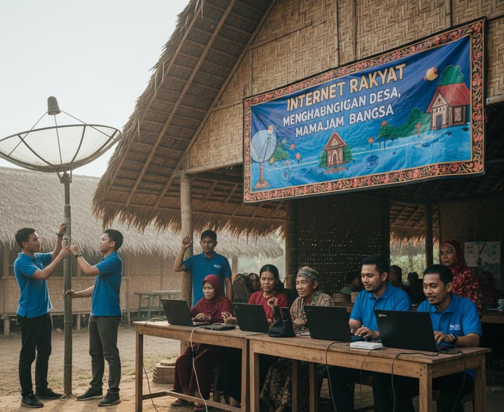 Aktivasi Internet Rakyat Januari Dimulai, Cek Status dan Tahapan Instalasi Internet Rakyat di 3 Pulau Ini