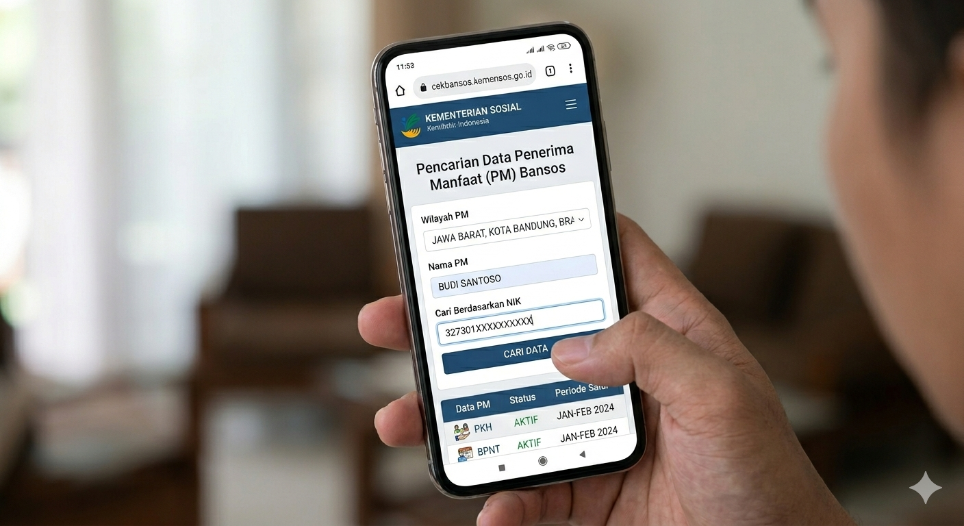 Cara Cek Desil Lewat HP Pakai NIK di cekbansos.kemensos.go.id, Cuma 5 Menit Langsung Tahu Status PKH dan BPNT!  