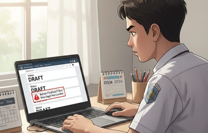Cara cek pendaftaran OSN 2026 final atau draft terbaru. Jika belum finalisasi, siswa terancam gagal ikut lomba!