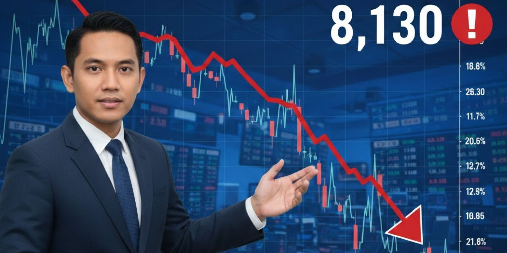 IHSG turun 1 persen dan terancam tembus 8.130. Simak analisa IHSG serta rekomendasi saham BRI, HRTA, hingga INET.