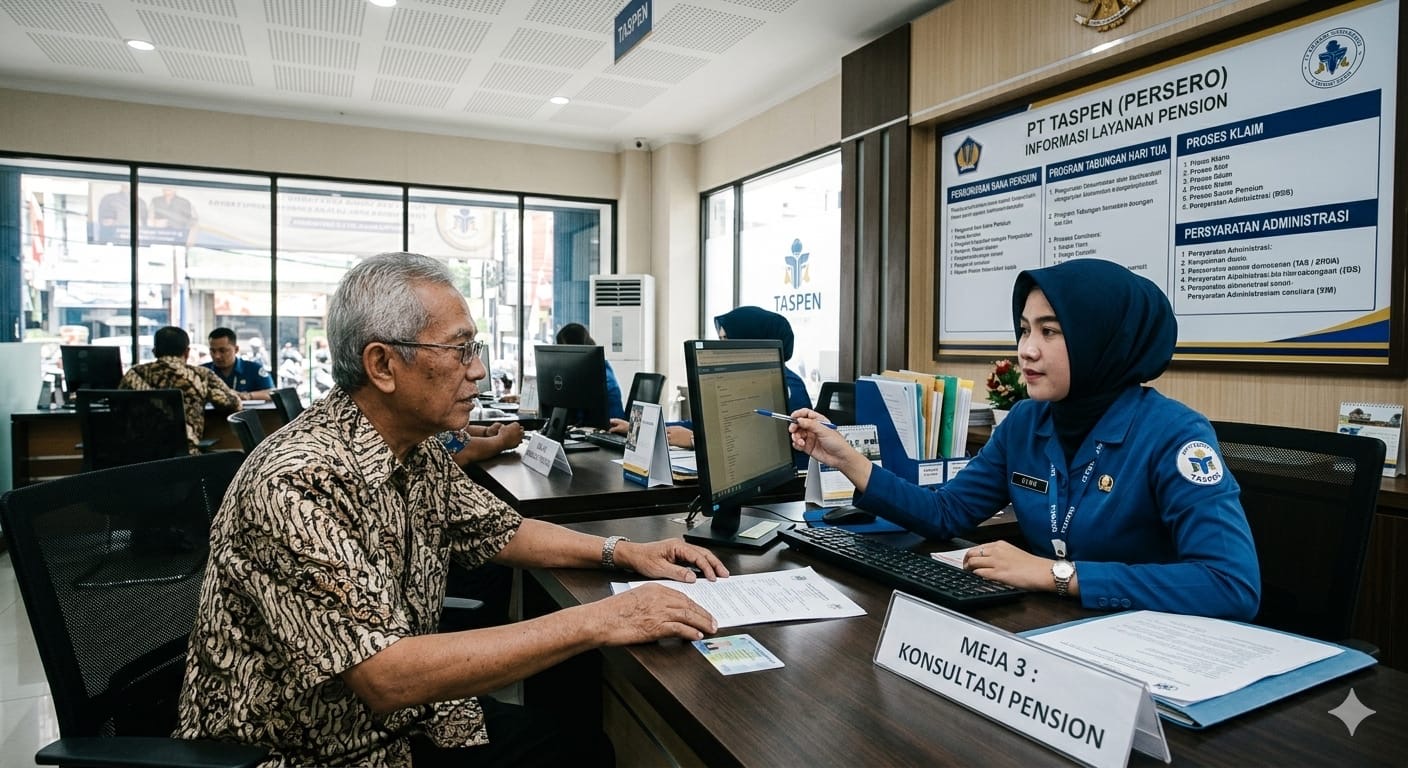 IHSG anjlok 6,72 persen, isu kenaikan pensiun 2026 kembali ramai. TASPEN tegaskan belum ada keputusan resmi pemerintah. 