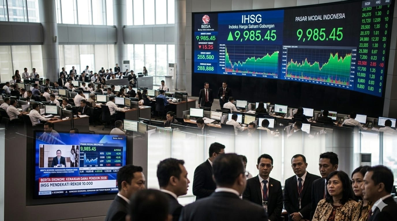 IHSG tembus 10.000 ramai dibahas, tapi TASPEN tegaskan kenaikan pensiun 2026 belum ada keputusan resmi pemerintah.