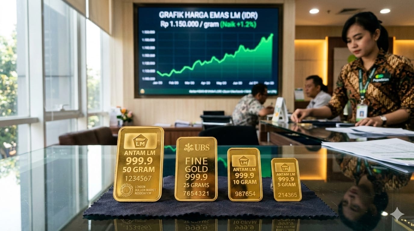 Harga emas Antam tembus Rp3,1 juta, TASPEN Kediri tegaskan belum ada keputusan kenaikan pensiun 2026.
