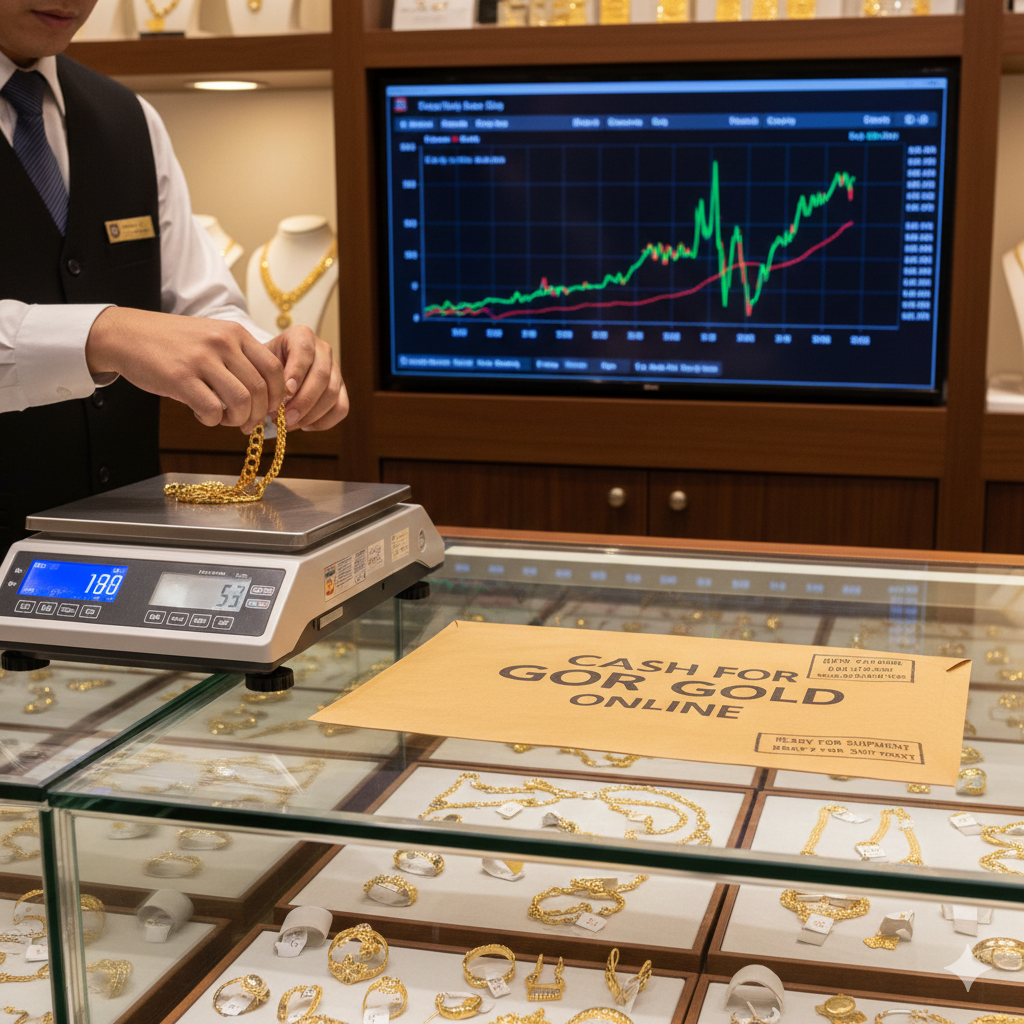 Harga emas naik tajam mendorong masyarakat menjual perhiasan lama. Perbandingan penawaran menunjukkan layanan cash for gold online bisa memberi harga lebih tinggi dibanding toko fisik, namun tetap per