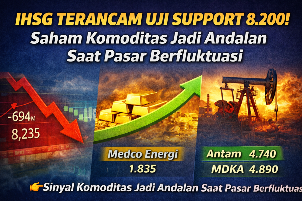 IHSG hari ini terancam uji support 8.200. Analis ungkap peluang rebound dan saham komoditas yang masih menjanjikan.