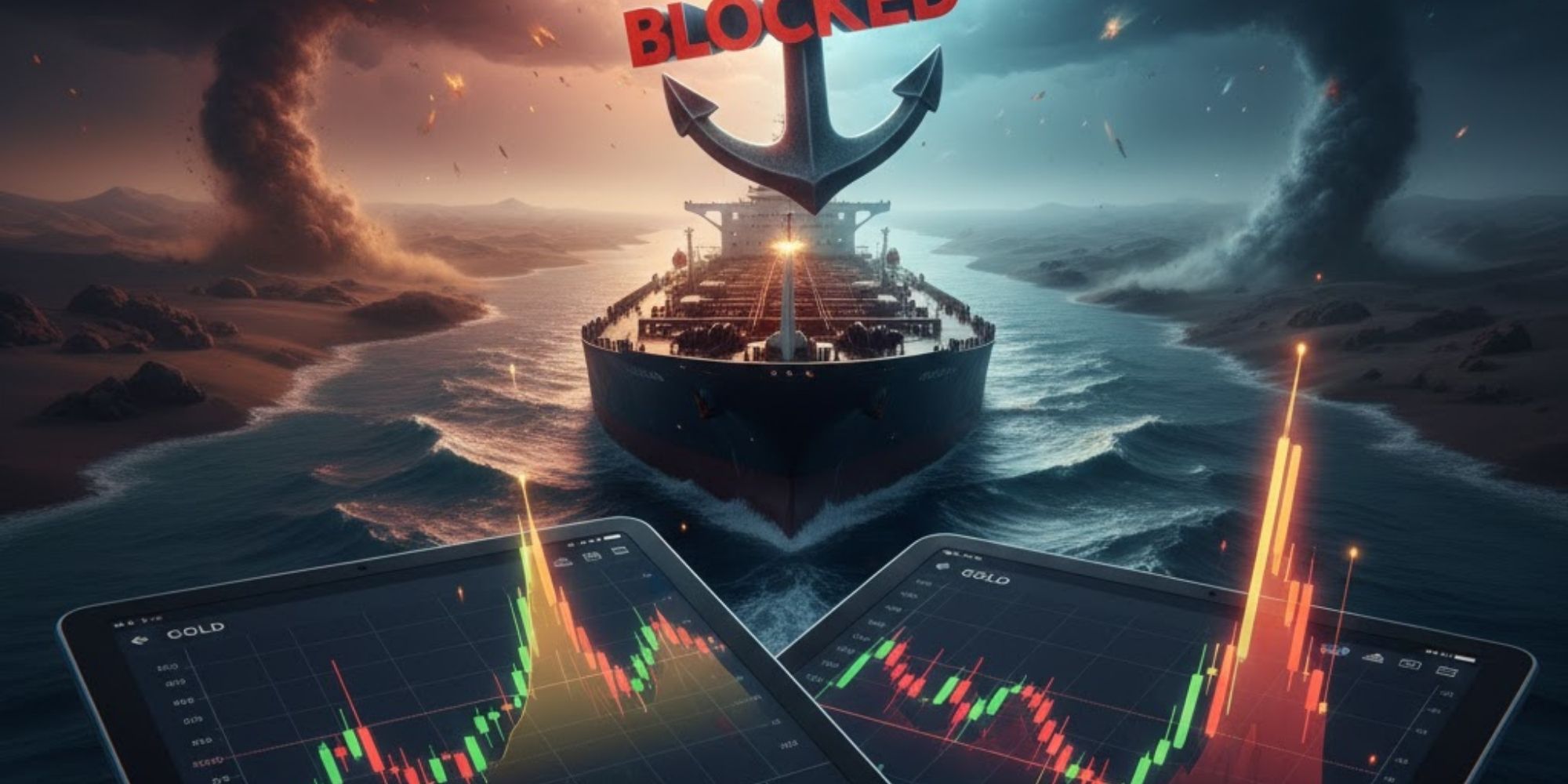 Perang Iran Israel memicu isu penutupan Selat Hormus, saham emas dan minyak berpotensi volatile awal pekan.