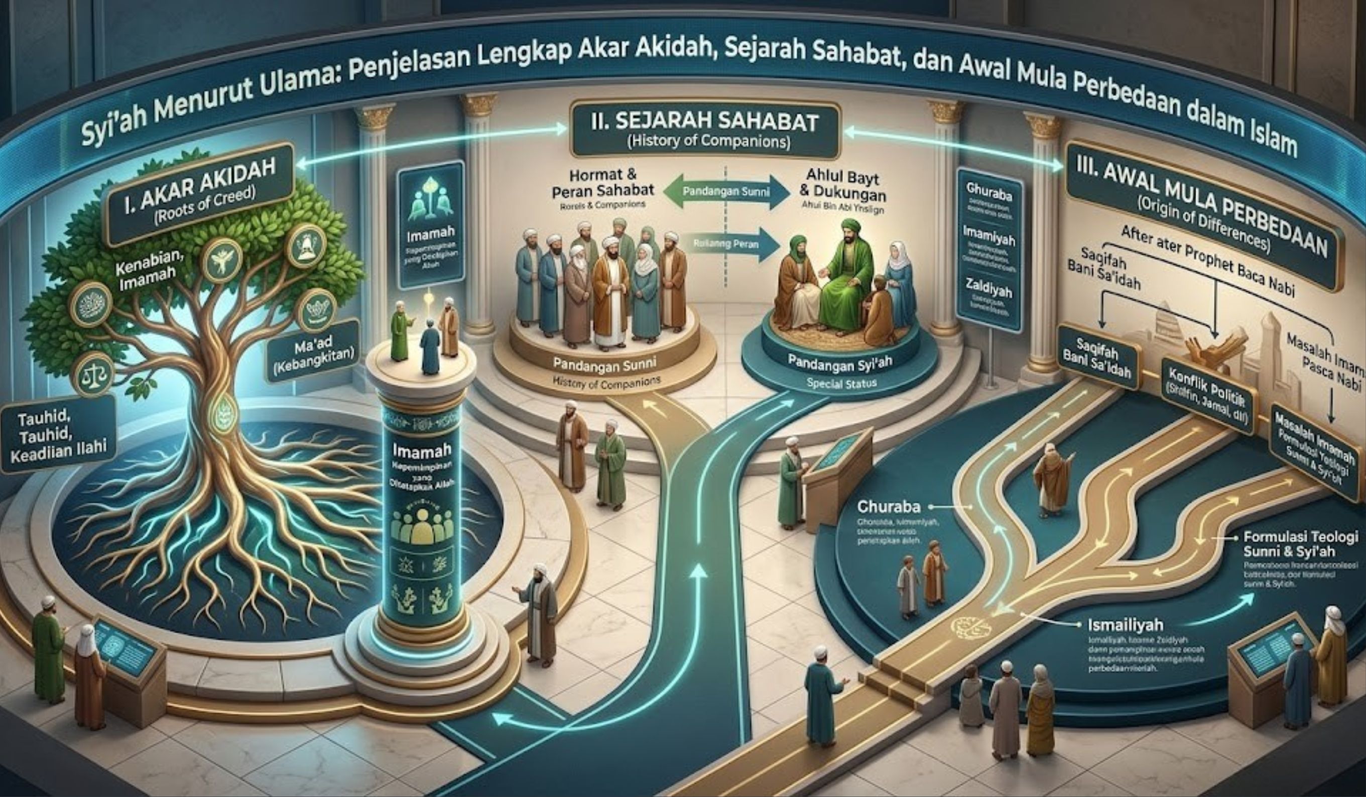 Syi&rsquo;ah menurut ulama dijelaskan dari akar sejarah sahabat, akidah, dan awal mula perbedaan dalam Islam.