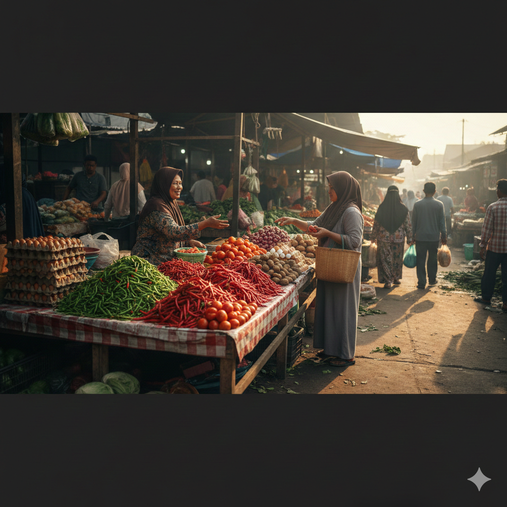 Harga sayuran Indramayu 2 Maret 2026 terpantau stabil, cabai rawit turun jadi Rp28 ribu per kilo, sementara kencur masih tinggi Rp65 ribu per kilo di hari ke-12 Ramadan.