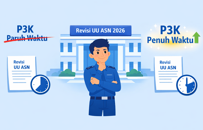 P3K paruh waktu dihapus dalam Revisi UU ASN 2026. Ini peluang jadi P3K penuh waktu atau kontrak berakhir.