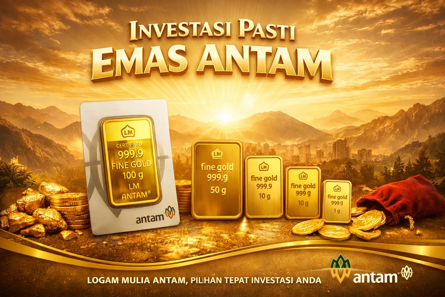 Harga emas Antam turun Rp13.000 per gram meski harga emas dunia naik 5 hari berturut-turut, kini dijual seharga Rp3.122.000 per gram
