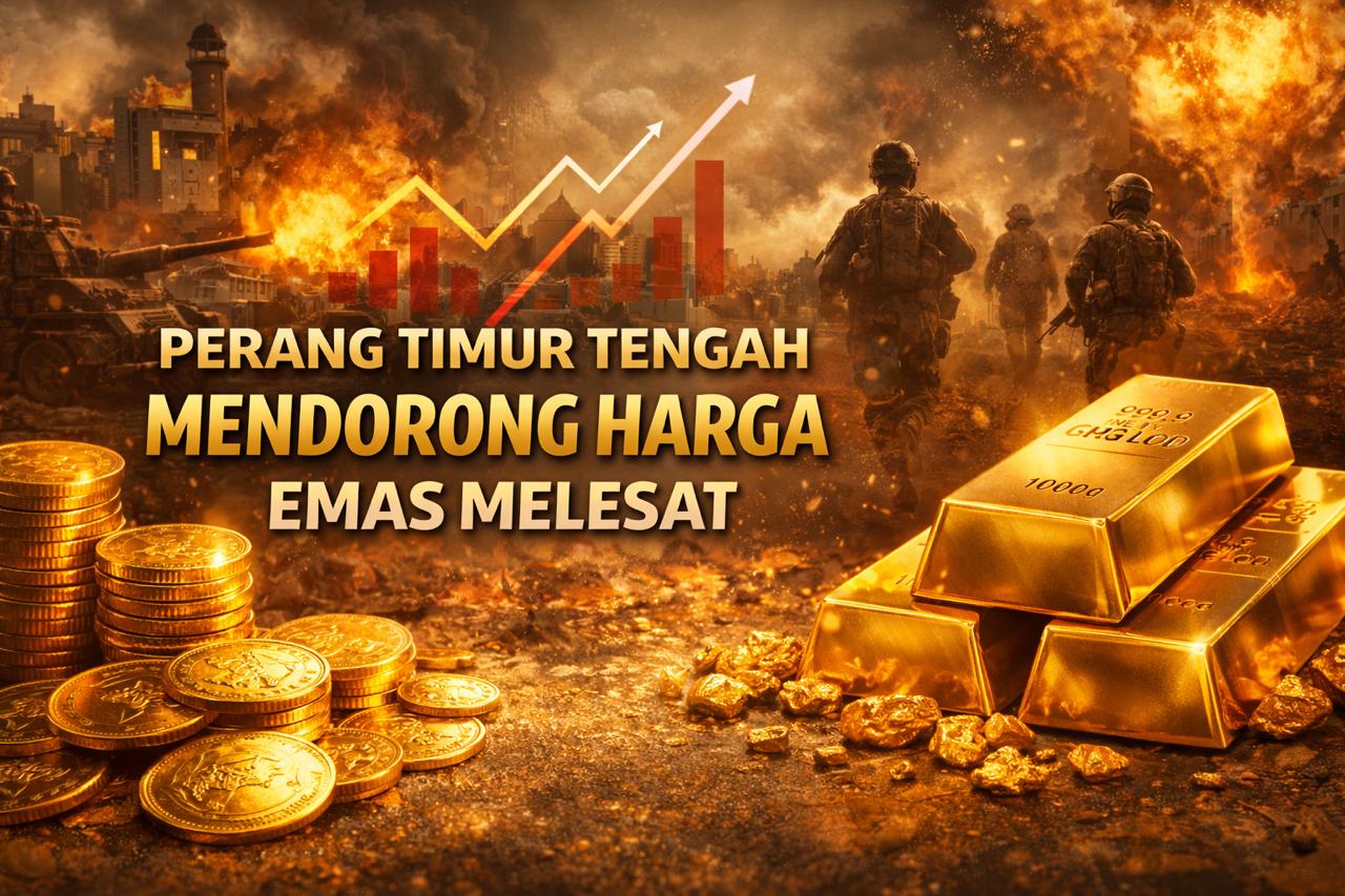 Harga emas di Indonesia mengalami lonjakan signifikan dengan harga 1 gram emas Antam naik Rp100.000 menjadi Rp3.135.000.