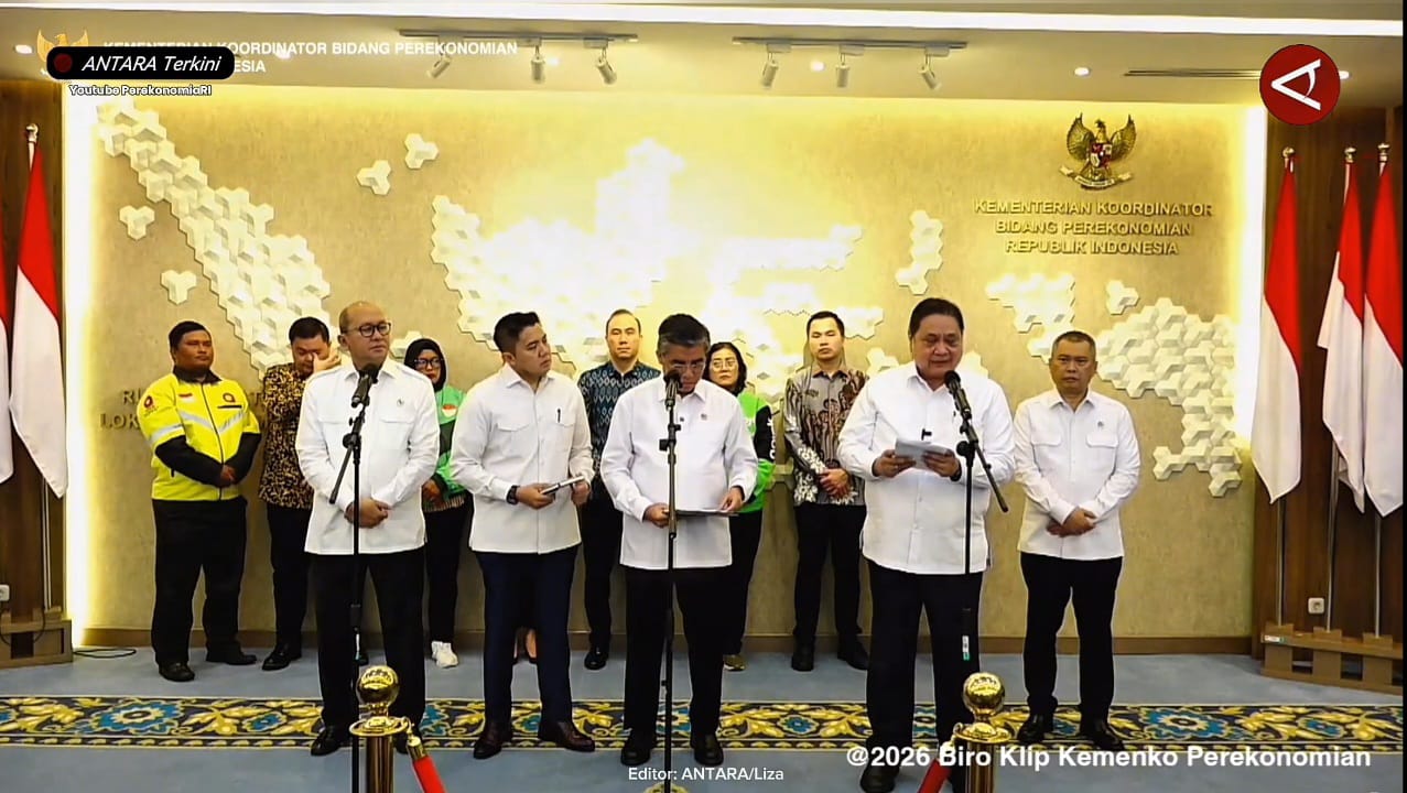Konferensi pers terkait kebijakan THR, BHR, dan stimulus Idul Fitri.(FOTO: TANGKAPAN LAYAR YOUTUBE)