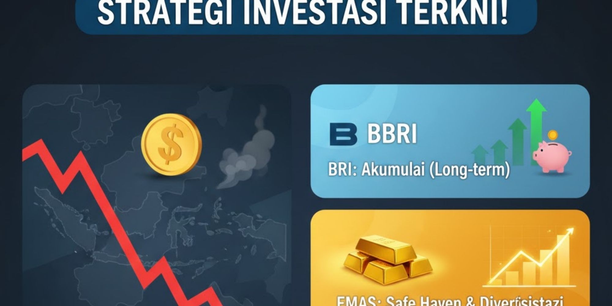 IHSG turun 2,65 persen dan berpotensi uji 7.200. Simak strategi saham BRI, emas, dan sektor energi terbaru!