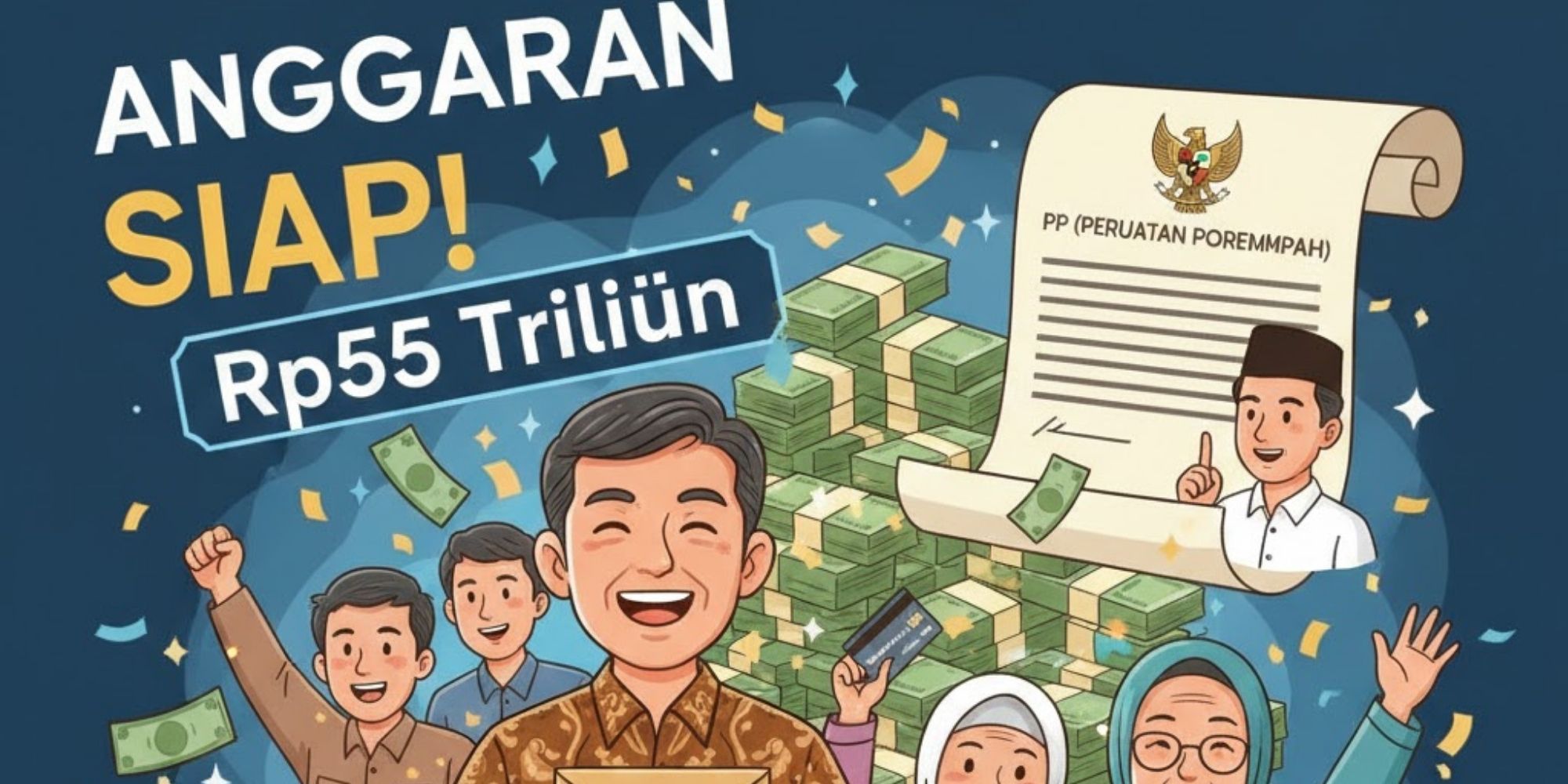THR ASN dan pensiunan PNS 2026 segera cair? Anggaran Rp55 triliun siap, Taspen masih tunggu PP dan pengumuman Presiden.