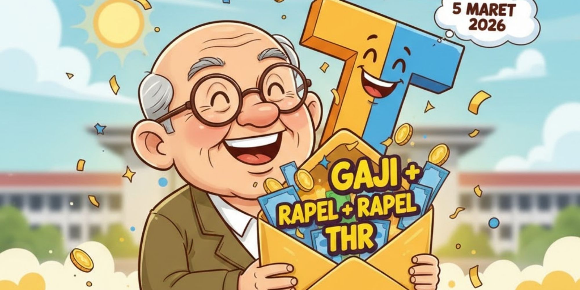 Gaji pensiunan 5 Maret 2026 disebut cair bareng rapel dan THR. Benarkah? Ini penjelasan resmi Taspen.