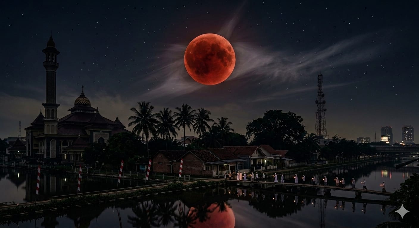 5 mitos gerhana bulan total dari berbagai budaya dunia, mulai dari Batara Kala memakan bulan hingga kepercayaan suku Inka tentang jaguar. 