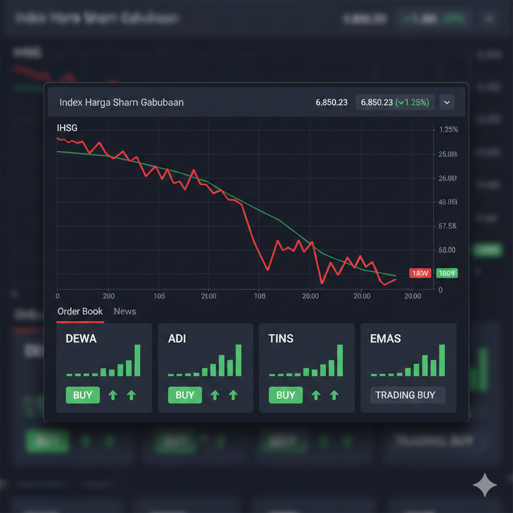 IHSG ditutup melemah ke level 7.577 pada akhir perdagangan. Di tengah tekanan pasar, analis merekomendasikan sejumlah saham trading buy seperti DEWA, ADI, TINS, dan EMAS yang dinilai berpotensi reboun