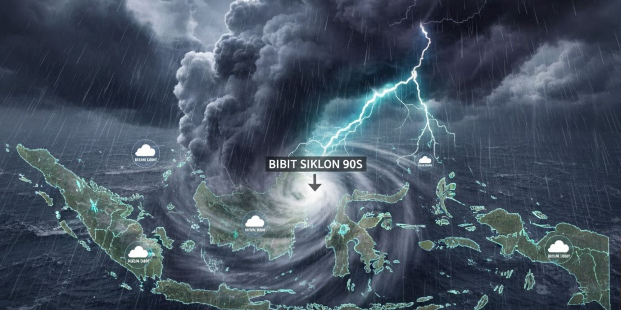 Update cuaca BMKG 5 Maret 2026: bibit siklon 90S di selatan Jawa Timur picu potensi hujan lebat di banyak wilayah Indonesia.