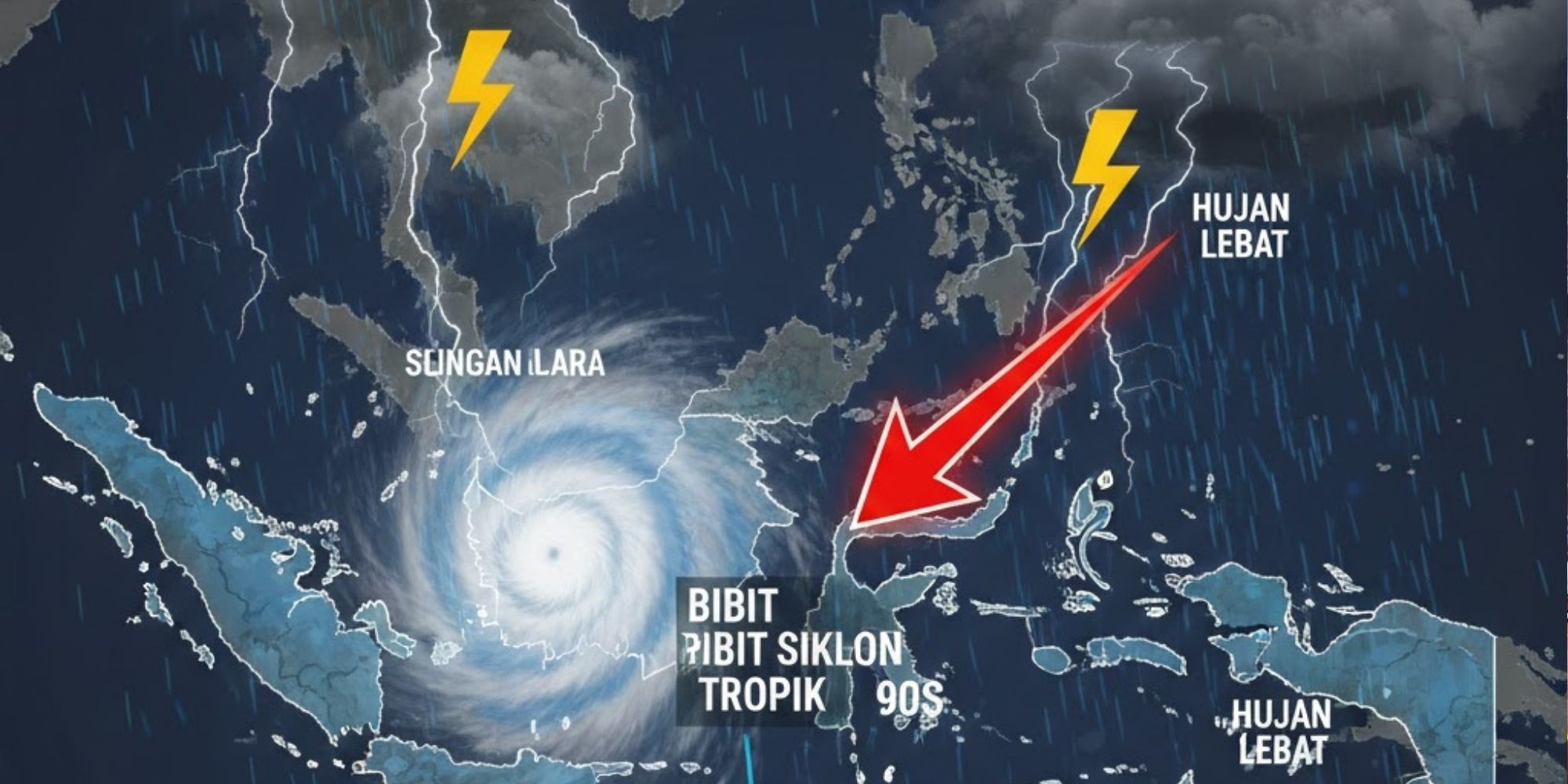 BMKG peringatkan bibit siklon tropis di selatan Jawa picu hujan lebat hingga sangat lebat di sejumlah wilayah Indonesia.